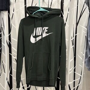 Nike Men's Dark Green Hoodie